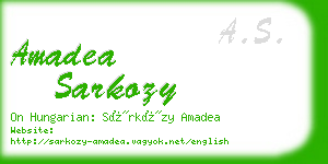 amadea sarkozy business card